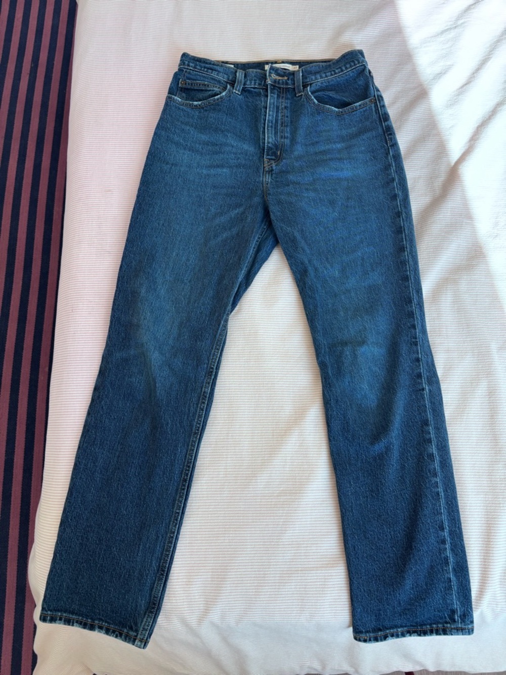 Levi's Women's Straight-Leg Dark Blue Jeans
